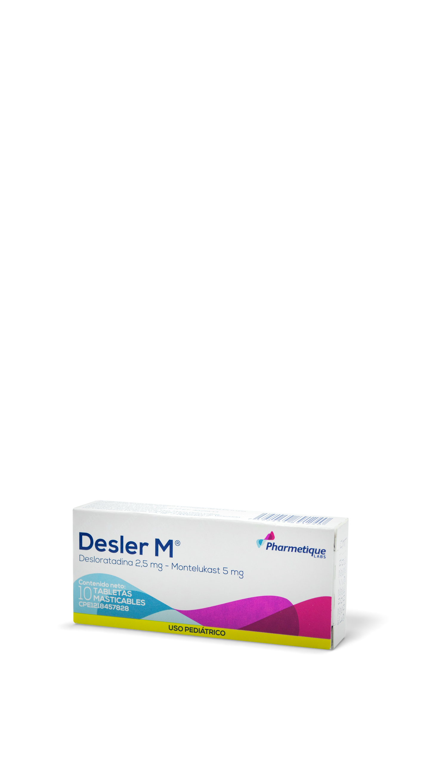 Desler M pediátrico tabletas masticables 2,5mg/5mg