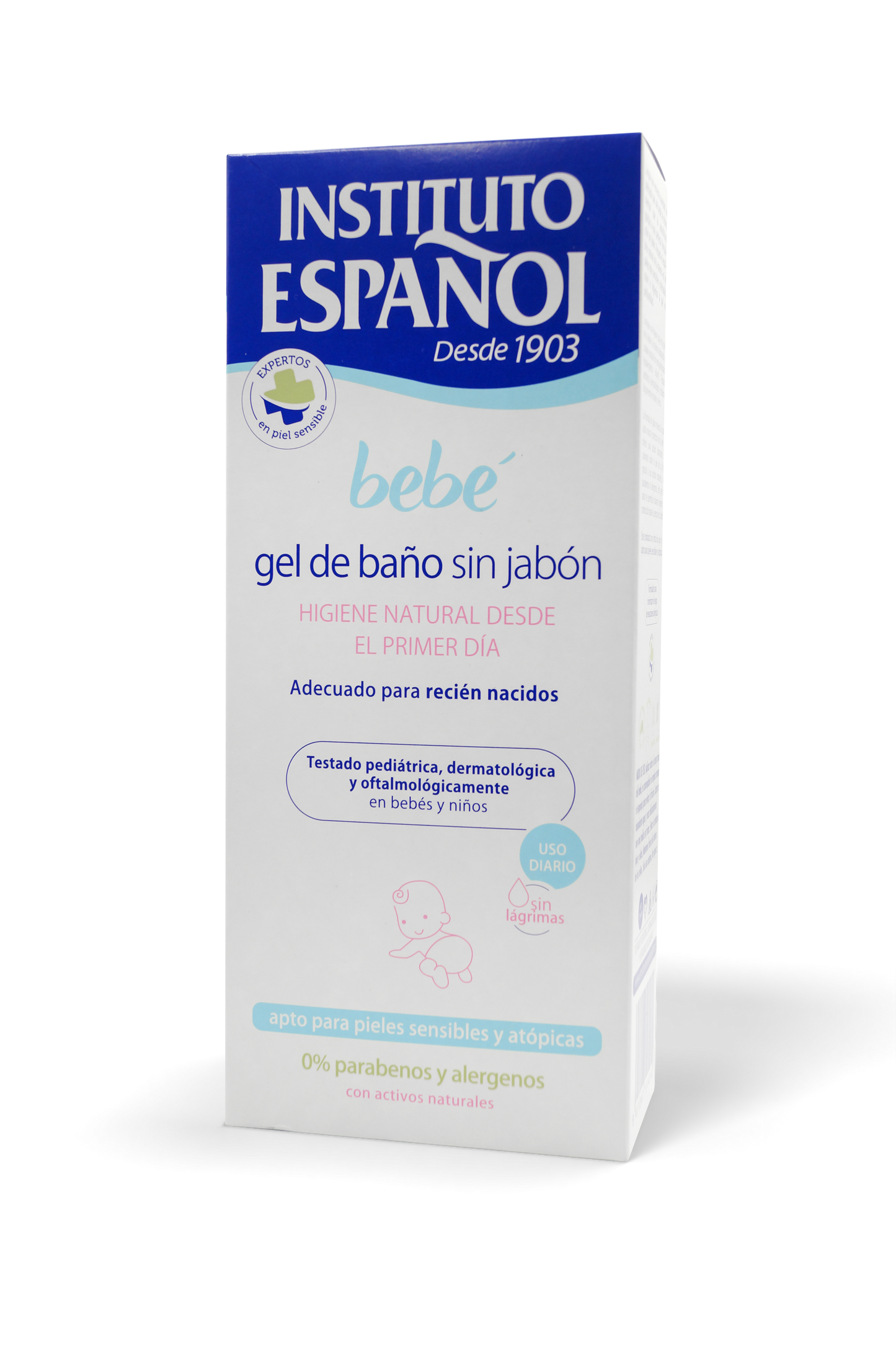 Bebé gel de baño sin jabón 500mL. Instituto español