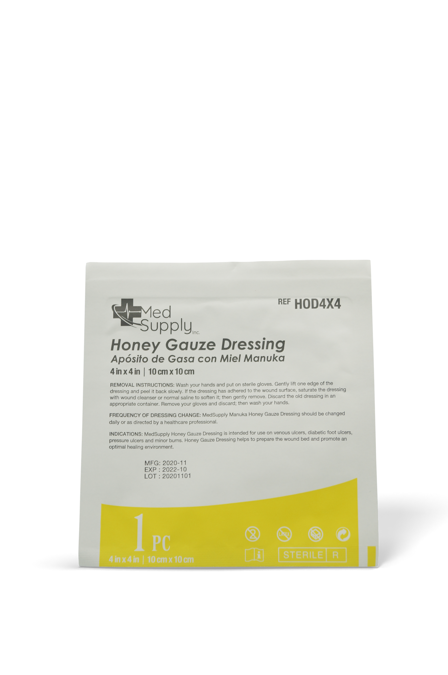 Medsupply apósito miel manuka 10x10cm 1 unidad