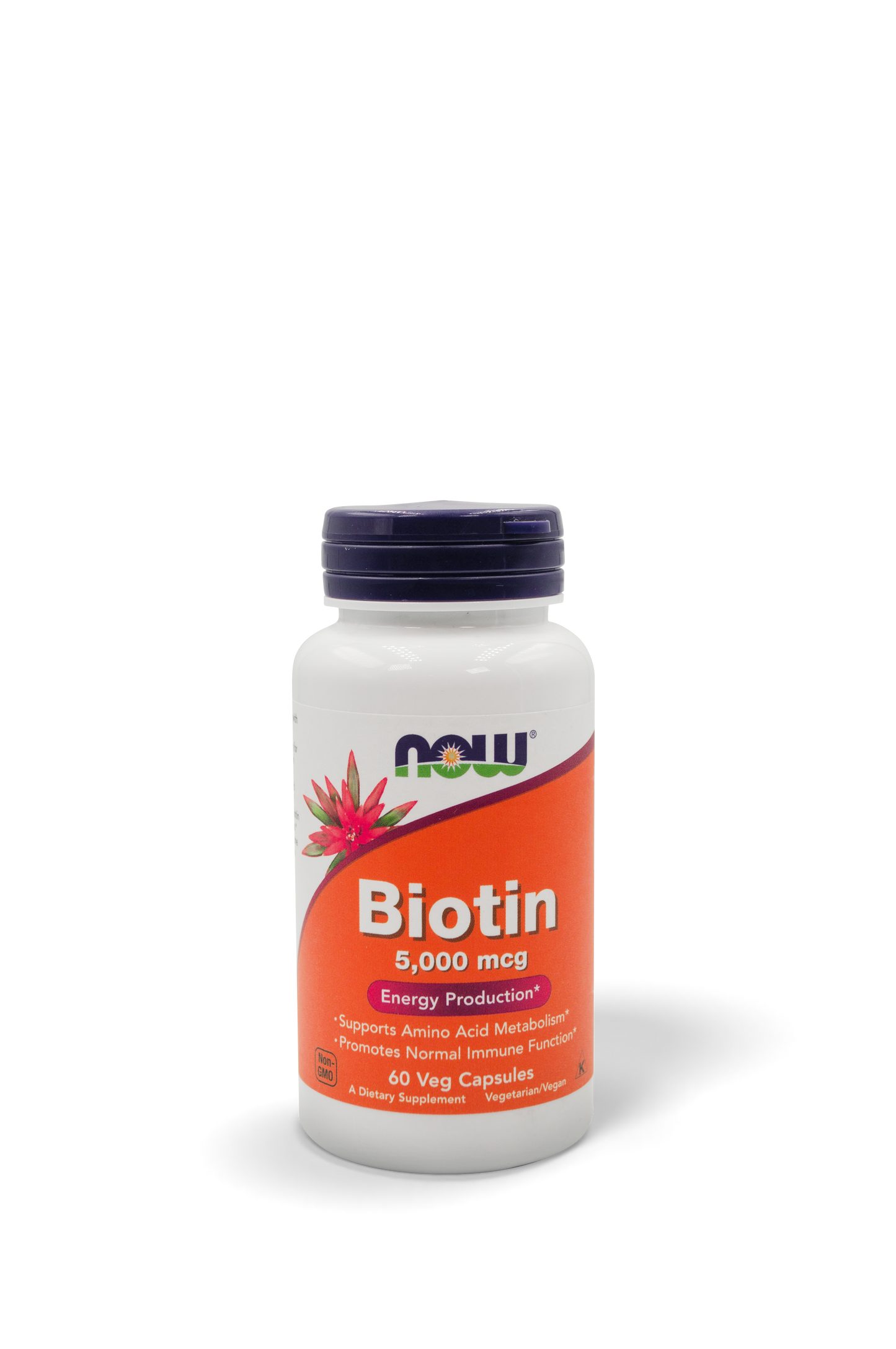 Now biotina 5000mcg 60 cápsulas