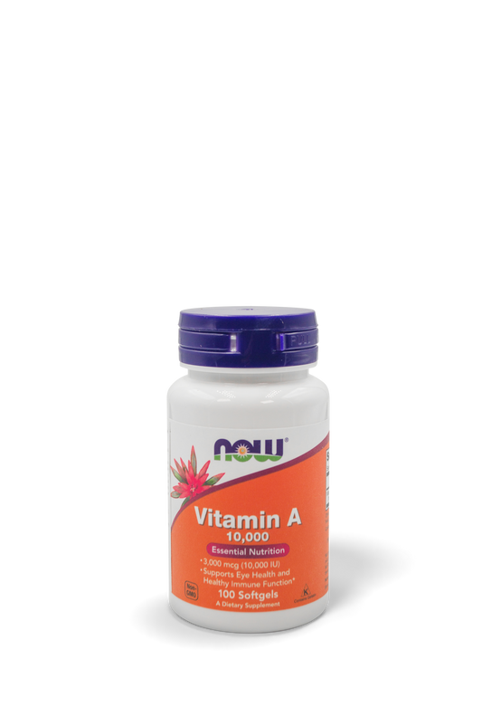 Now vitamina A 10.000 UI 100 cápsulas blandas