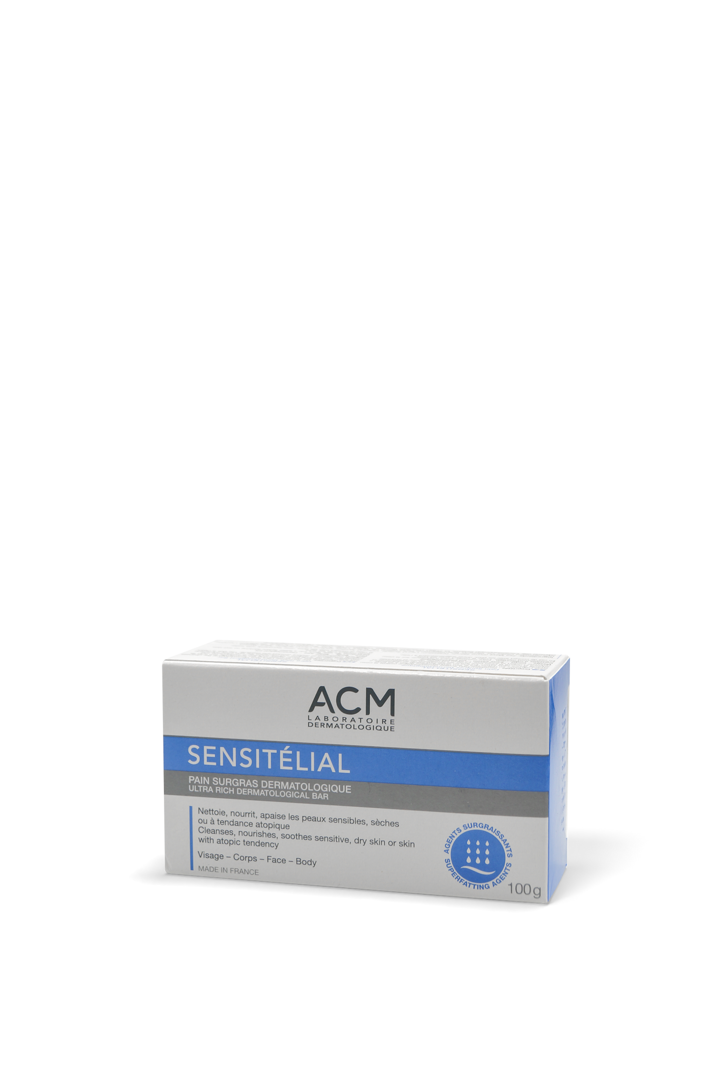 Sensitélial barra piel seca 100g