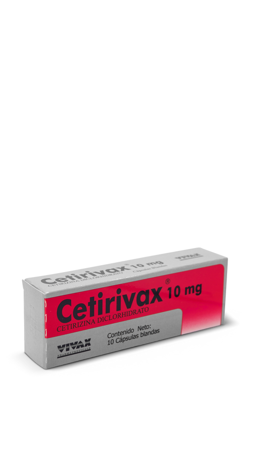 Cetirivax 10 cápsulas blandas 10mg