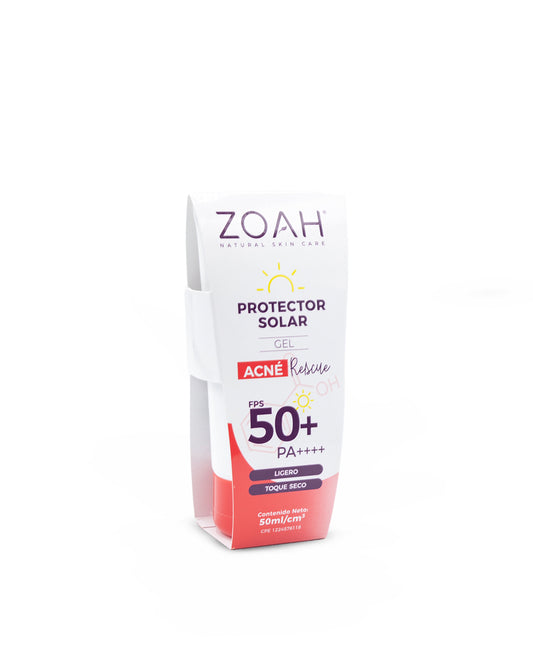Zoah acne rescue protector solar gel FPS50 50mL