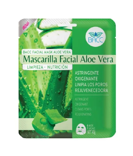 BACC mascarilla aloe vera x 1  und 40g