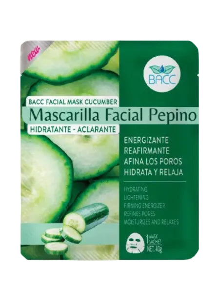 BACC mascarilla facial de pepino X 1 und 40g