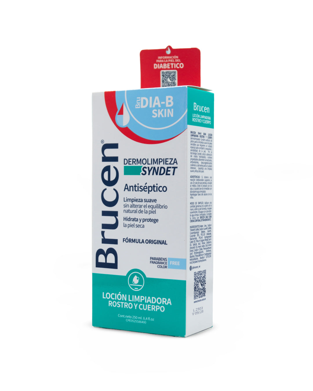 Bru DIA B skin loción limpiadora rostro y cuerpo 250mL. Brucen
