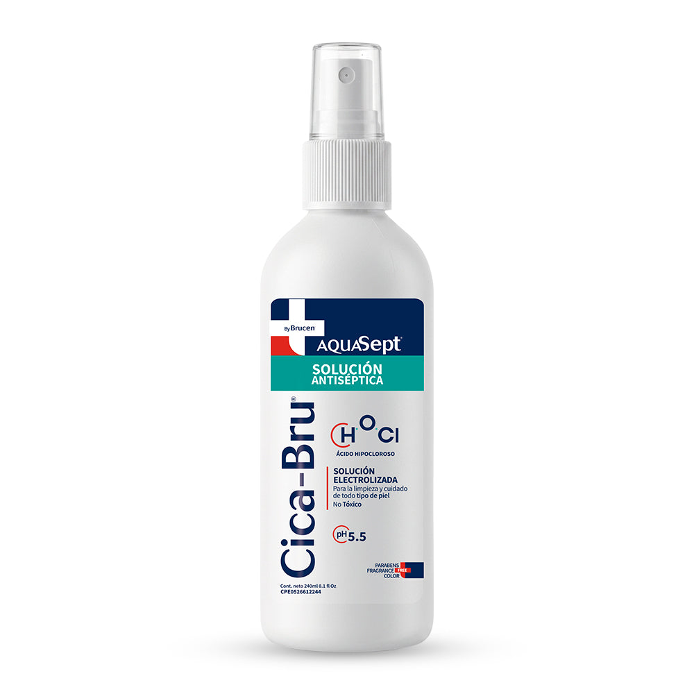 Cica Bru aquasept solución antiséptica 240mL. Brucen