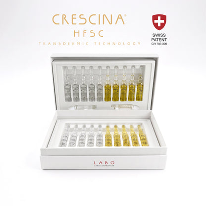 Crescina woman 200 tratamiento completo 20 ampollas: 10 anticaída y 10 crecimiento x 3.5mL. Labo