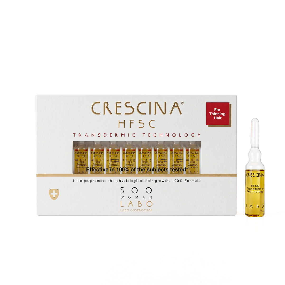 Crescina woman 500 crecimiento 20 ampollas x 3.5mL. Labo
