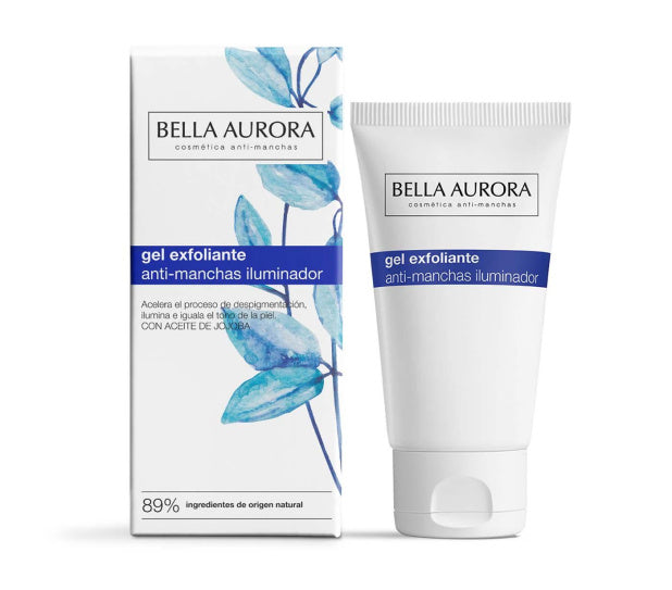 Gel exfoliante antimanchas iluminador 75mL. Bella Aurora