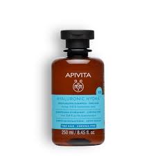 Hyaluronic hydra fine hair champú hidratante 250mL. Apivita