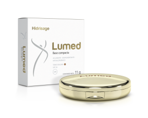 Hidrisage Lumed base compacta tono oscuro FPS 50 11g