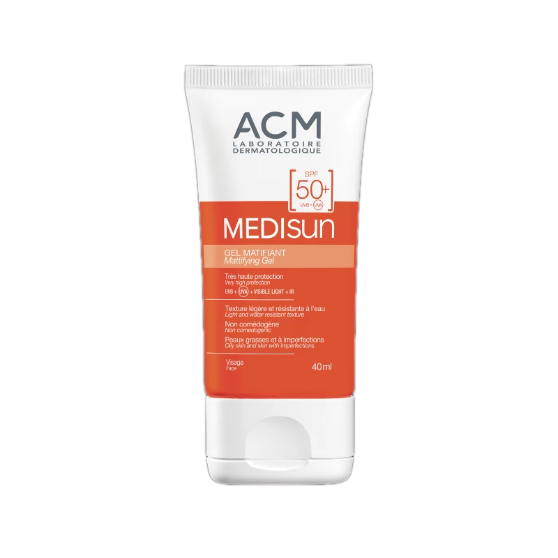 Medisun gel matificante FPS 50 muy alta protección 40mL. ACM