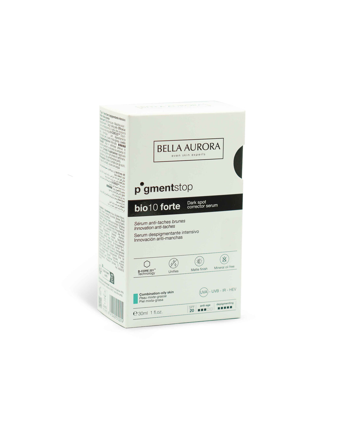 Pigmentstop bio10 sérum despigmentante piel mixta a grasa 30mL. Bella Aurora
