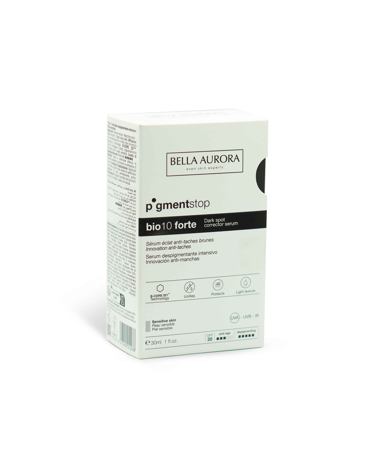 Pigmentstop bio10 sérum despigmentante piel sensible 30mL. Bella Aurora