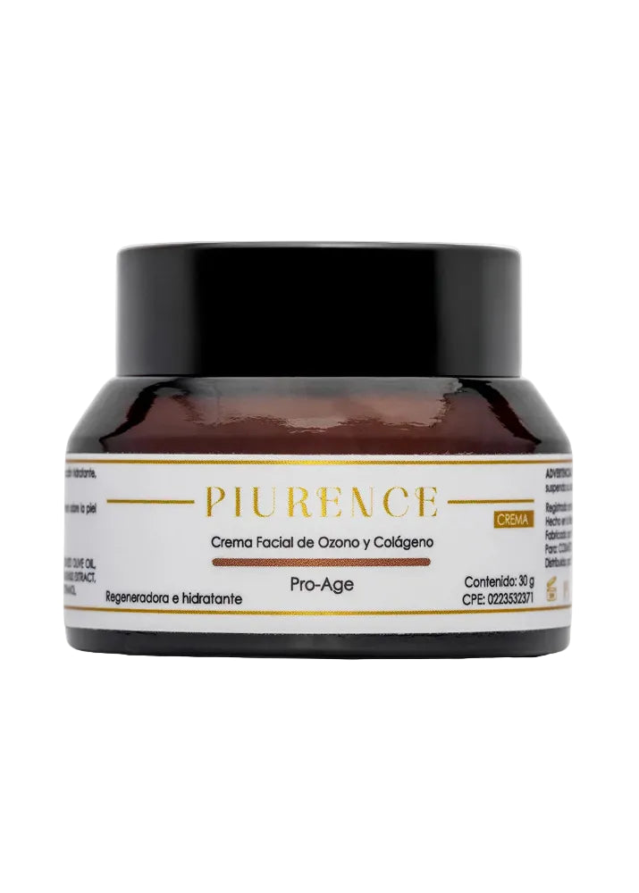 Piurence ozono y colágeno crema facial regeneradora 30g