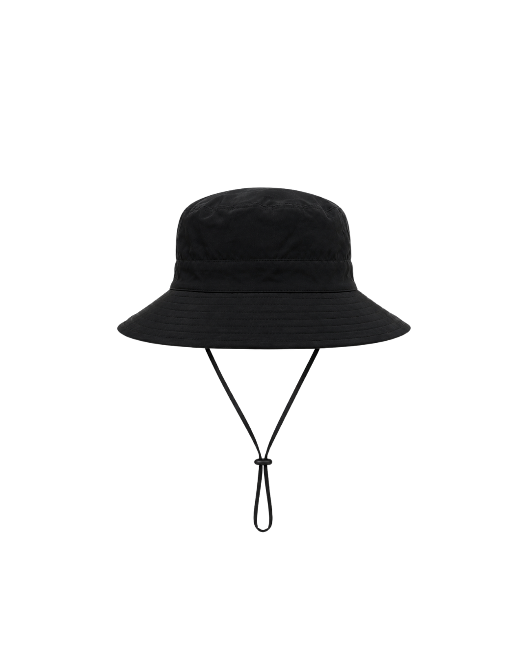 Sombrero negro sin extensión con protección solar