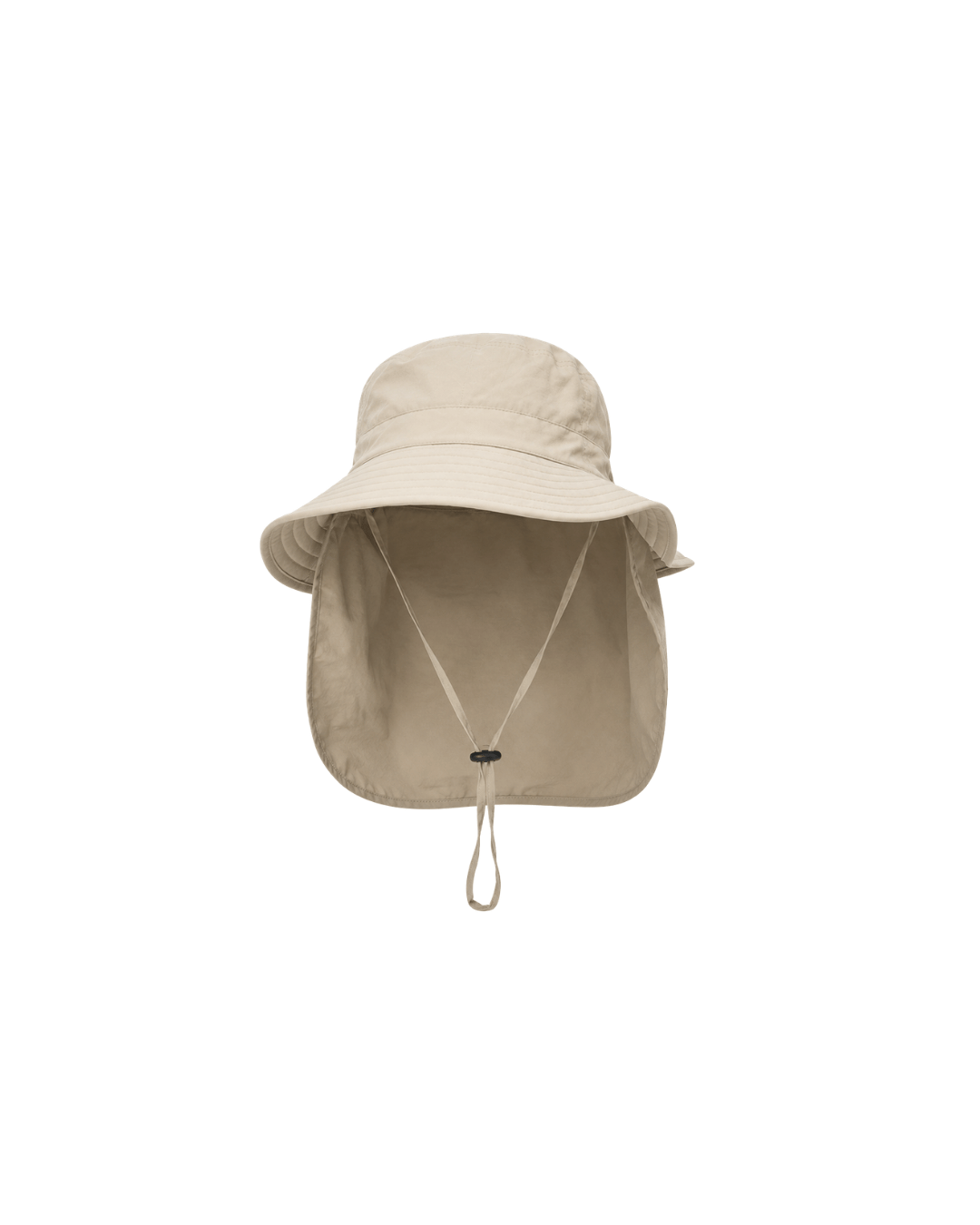 Sombrero beige con extensión y protección solar