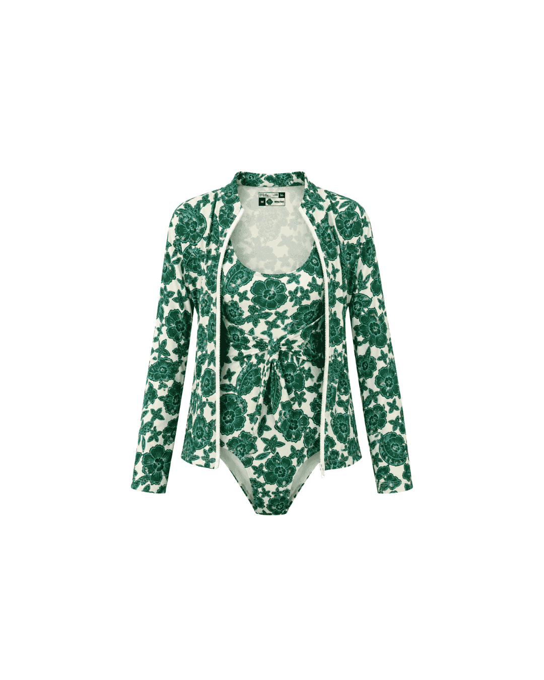 Traje de baño con chaqueta y protección solar. Soluvle
