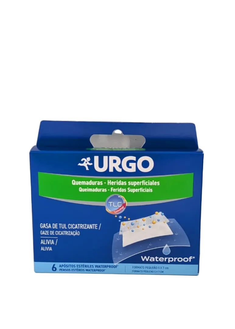 Urgo apósito estéril 5x7cm para quemaduras y heridas x 6 unidades
