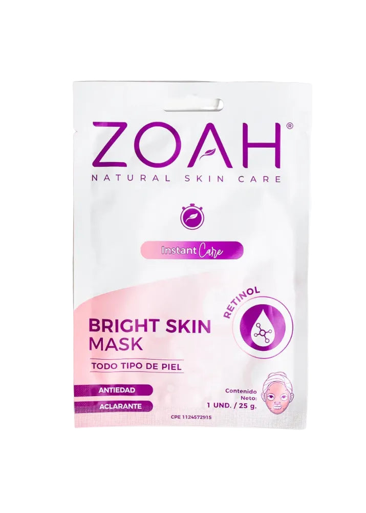 Zoah bright skin mascarilla 1 und x 25g