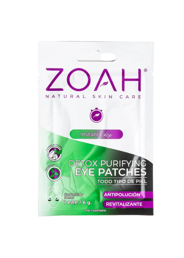 Zoah detox purifying parches de ojos 1 par x 6g
