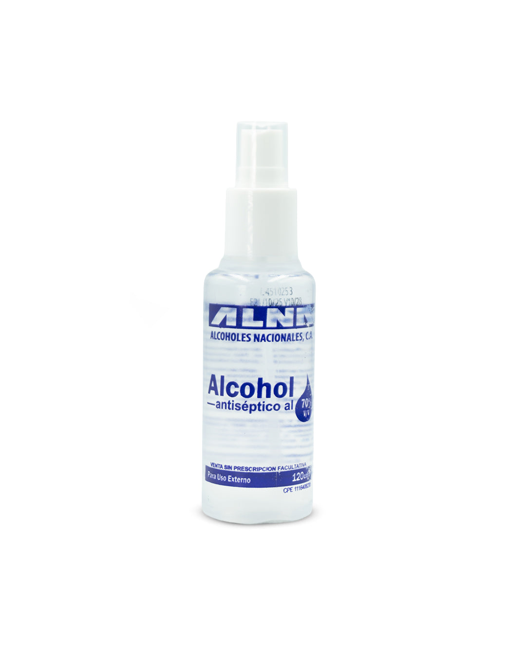 Alcohol antiséptico al 70% spray 120mL. Alna