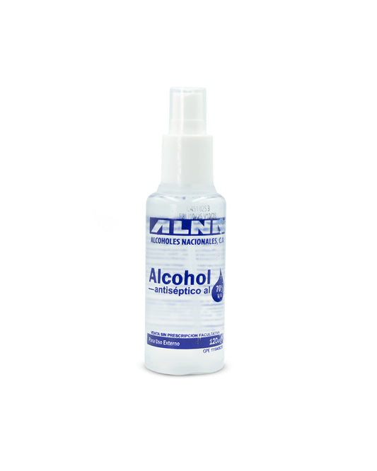 Alcohol antiséptico al 70% spray 120mL. Alna