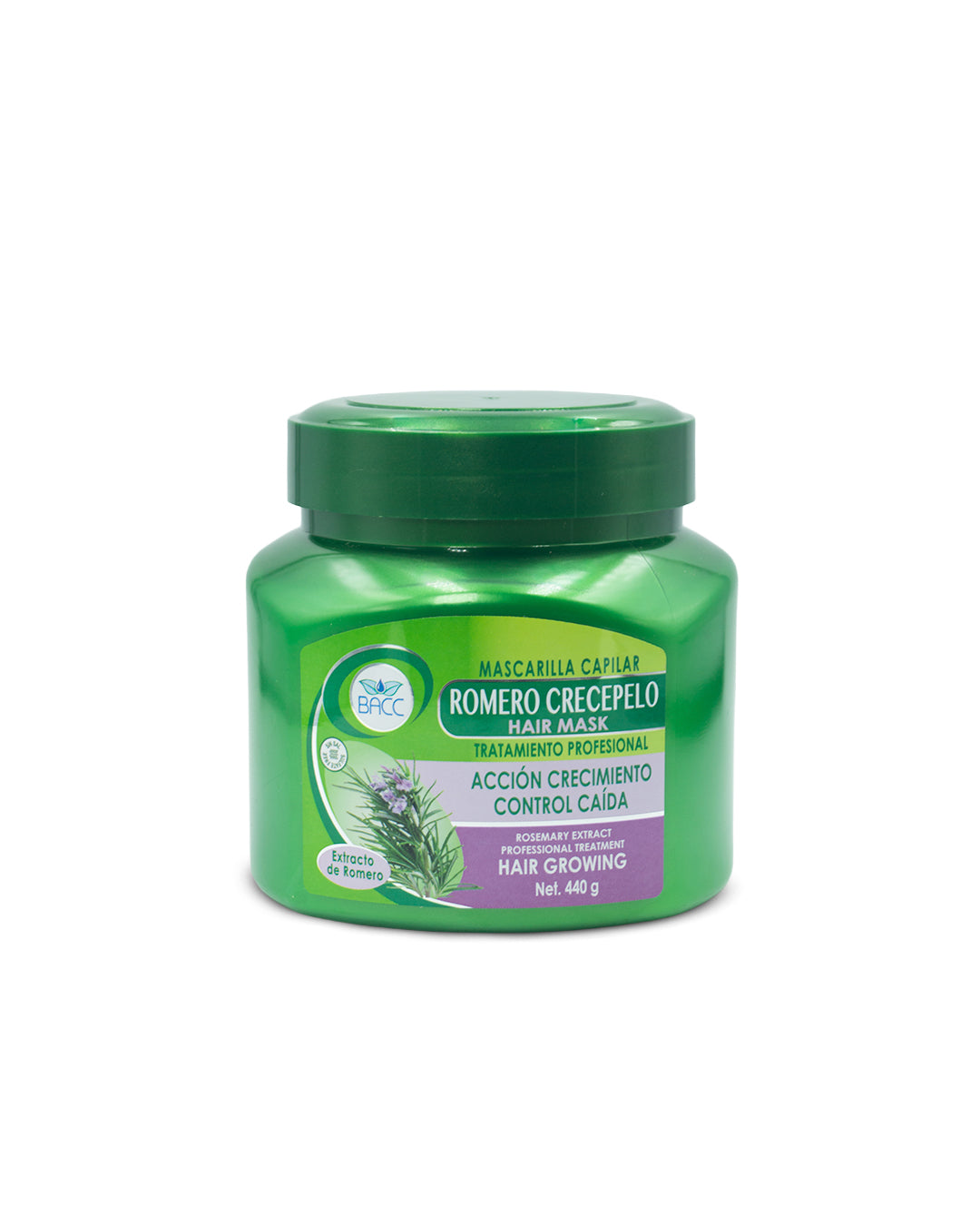 BACC romero crece pelo mascarilla capilar crecimiento y control caída 440g