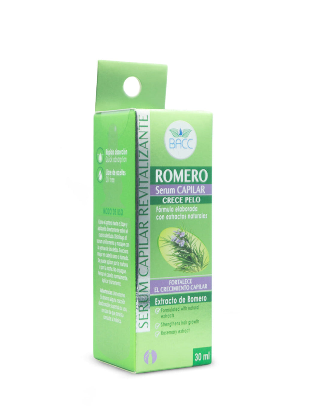 BACC romero crece pelo sérum capilar revitalizante 30mL