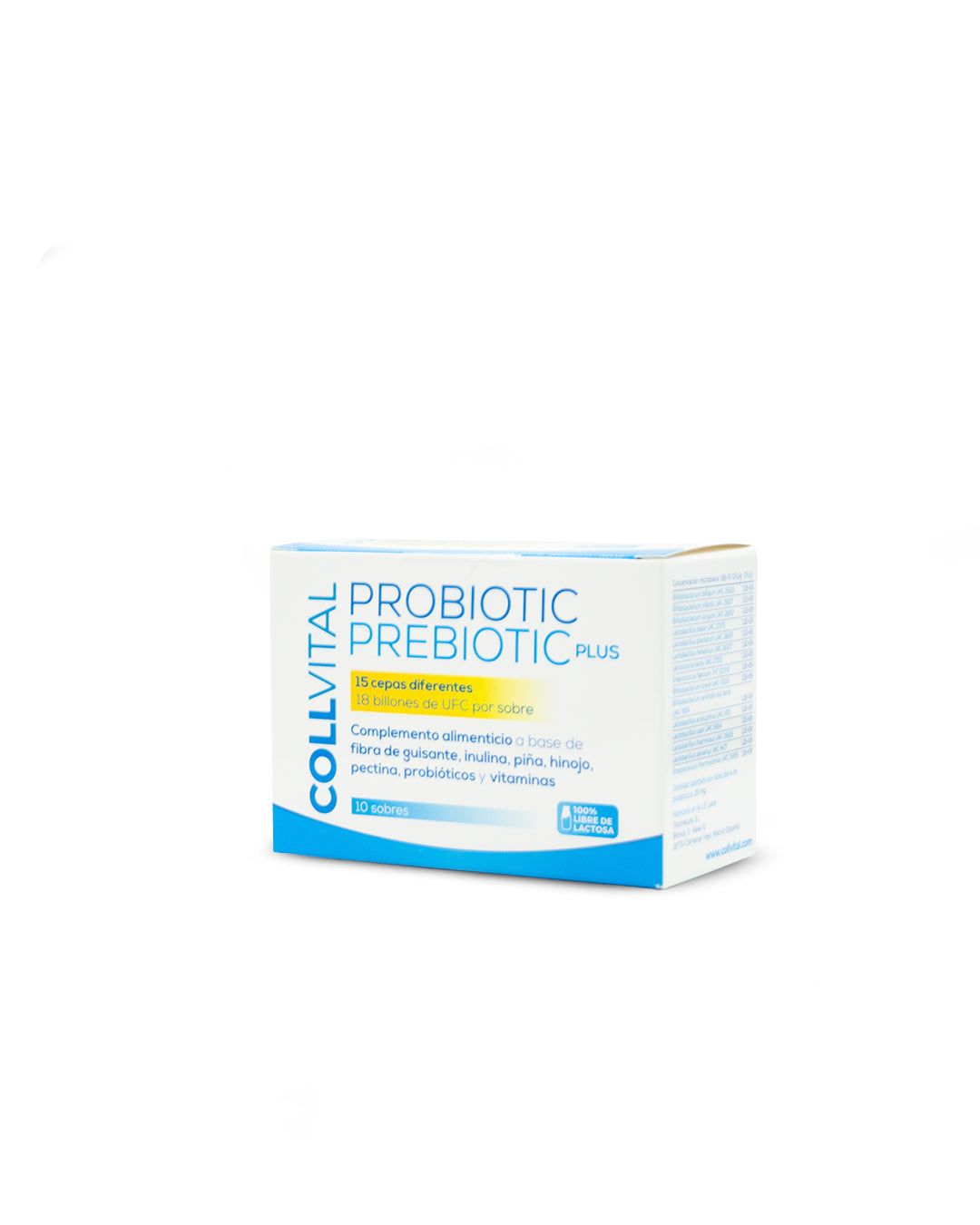 Probiotic prebiotic plus 15 cepas x 10 sobres. Collvital