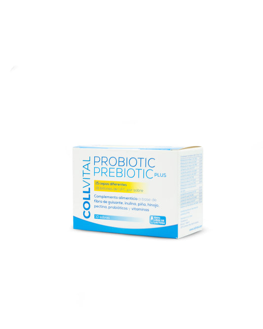 Probiotic prebiotic plus 15 cepas x 10 sobres. Collvital