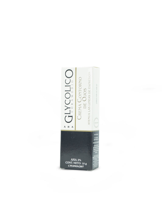 Glycolico contorno de ojos crema AHA 2% atenua líneas de expresión 10g. Coramodio