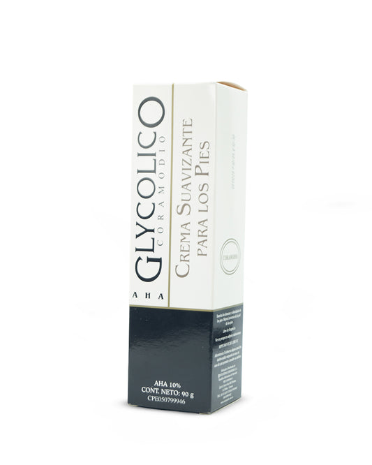 Glycolico suavizante para los pies crema AHA 10% 90g. Coramodio