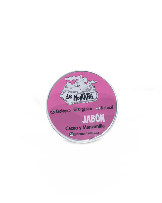 De montaña jabón en barra manzanilla cacao 100g