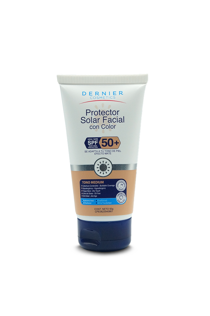 Dernier protector solar FPS50 con color 50g