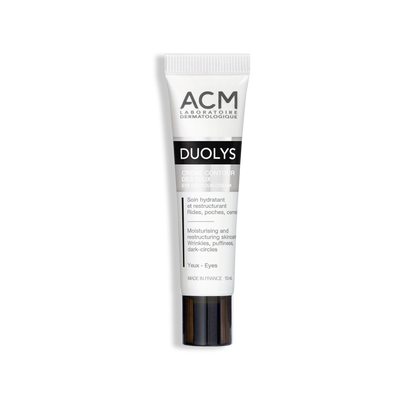 Duolys contorno de ojos crema para bolsas, arrugas, ojeras 15mL. ACM