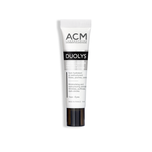 Duolys contorno de ojos crema para bolsas, arrugas, ojeras 15mL. ACM