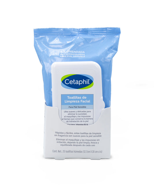 Galderma Cetaphil toallitas limpieza facial 25 und