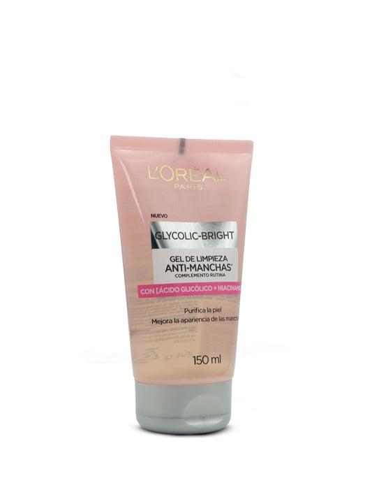 Glycolic bright gel de limpieza antimanchas 150mL | Loreal