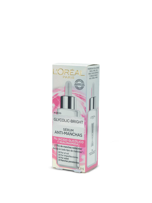 Glycolic bright sérum antimanchas 30mL. Loreal