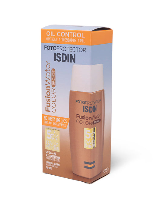 Fotoprotector fusion water magic color bronze loción 50mL. Isdin