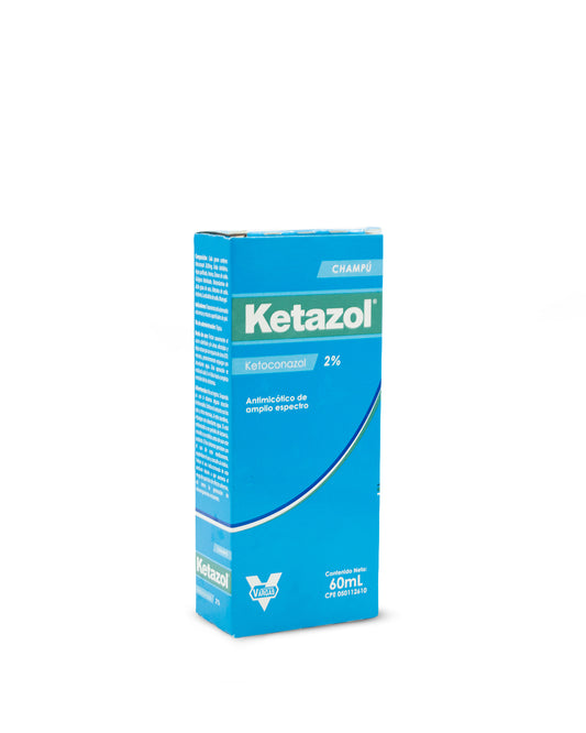 Ketazol ketoconazol 2% champú 60mL. Vargas