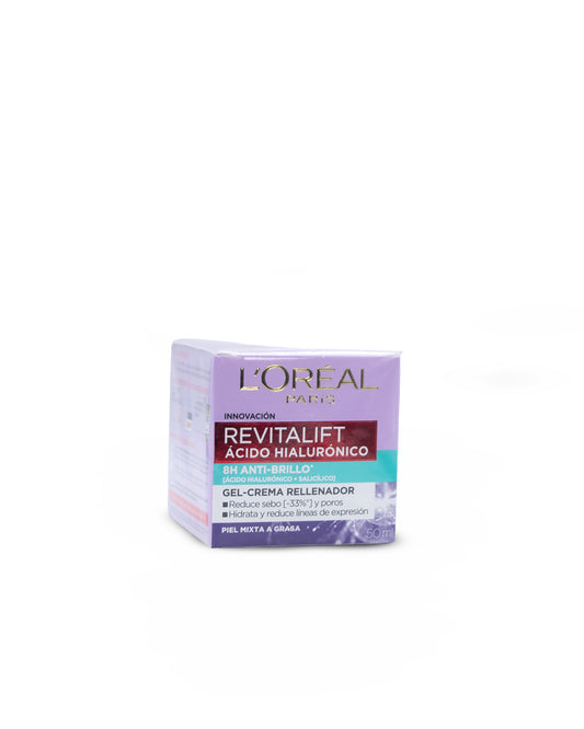 Loreal Revitalift ácido hialurónico gel crema 50mL