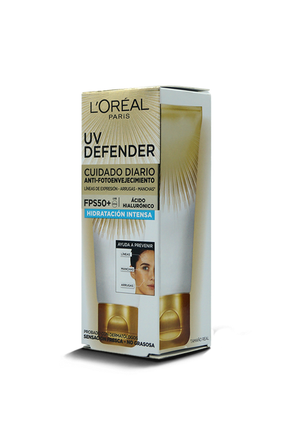 L'Oreal UV defender hidratación intensa FPS50 40g