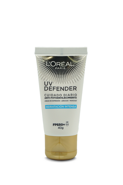 L'Oreal UV defender hidratación intensa FPS50 40g