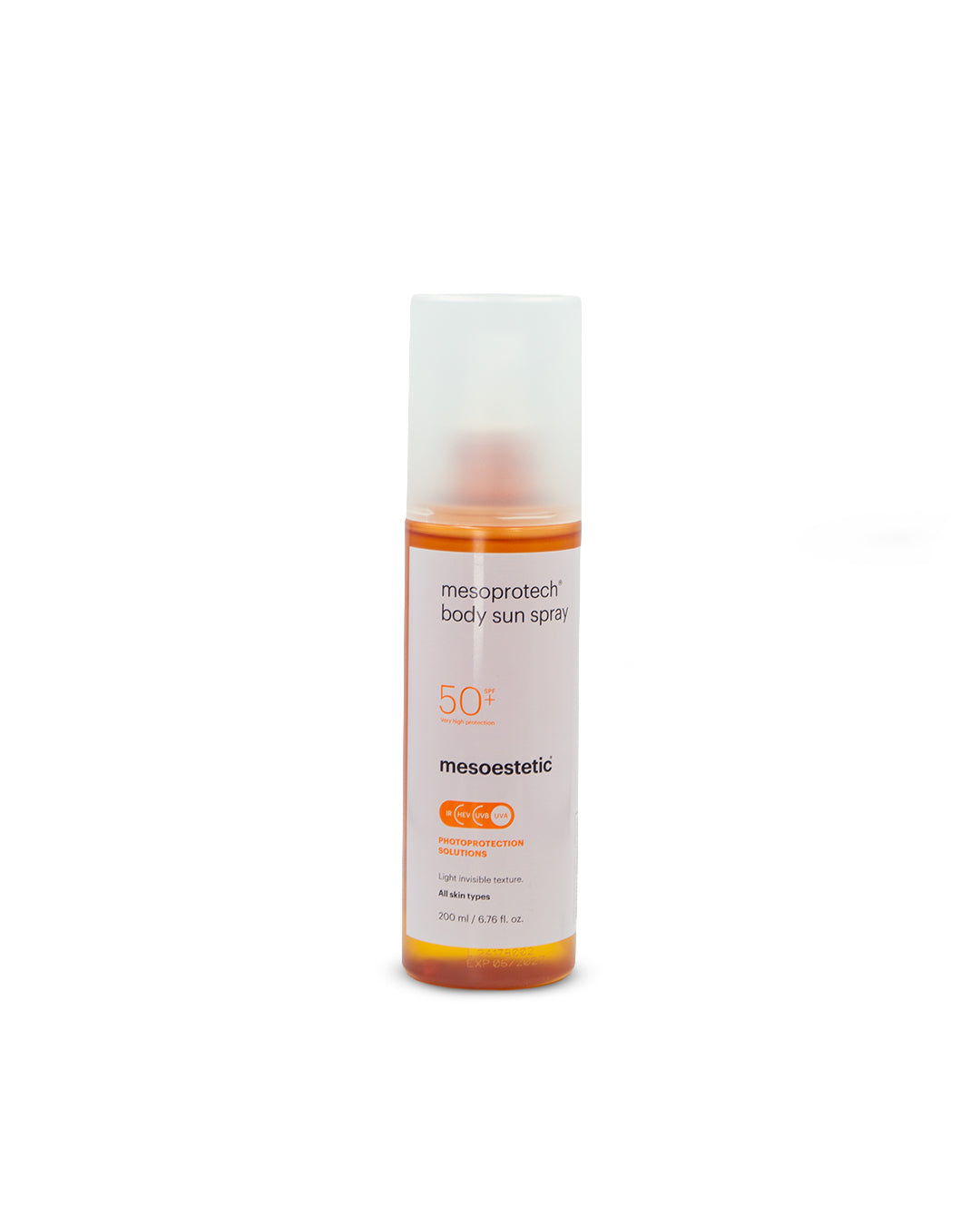 Mesoprotech body sun spray FPS 50 200mL. Mesoestetic
