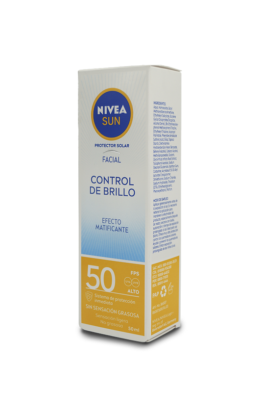 Nivea sun protector control de brillos FPS50 50mL