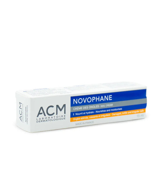 Novophane uñas crema nutritiva para uñas quebradizas 15mL. ACM